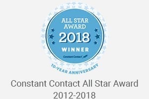 Constant Contact All Star Award 2012-2018